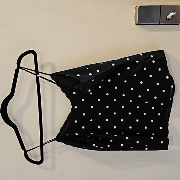 J. Crew Black and White Polka Dot Scalloped Tank 4 NWOT - Picture 8 of 8